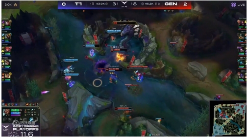 虎牙独播LCK:GEN状态神勇力克T1,老将BDD封神发挥!