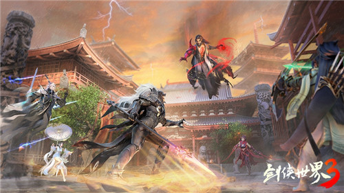 不逊武侠大片!《剑侠世界3》畅享劲爽战斗!