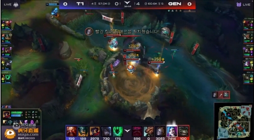 虎牙独播LCK:GEN状态神勇力克T1,老将BDD封神发挥!