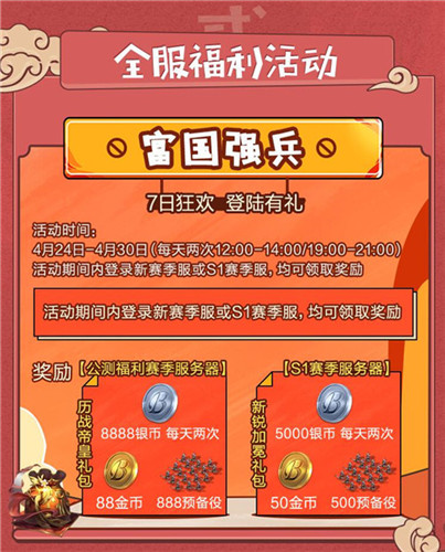 富甲天下?玩转世界!《征服与霸业》公测福利赛季“富甲天下”抢先看