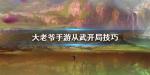 大老爷手游从武攻略 从武怎么开局